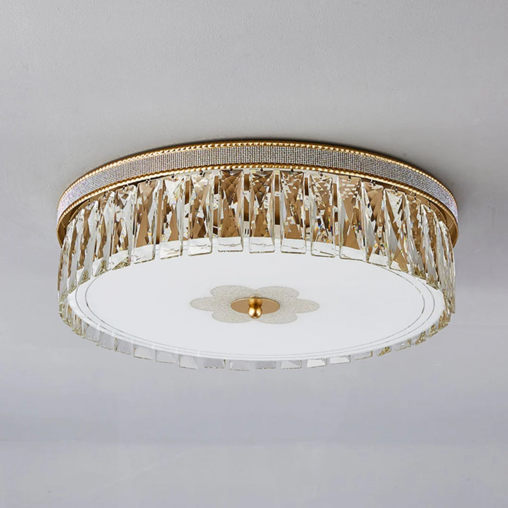 Golden Crystal Ceiling Lamp