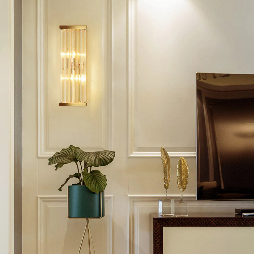 Golden Crystal Wall Lamp