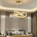 Golden Ring Round Crystal Chandelier