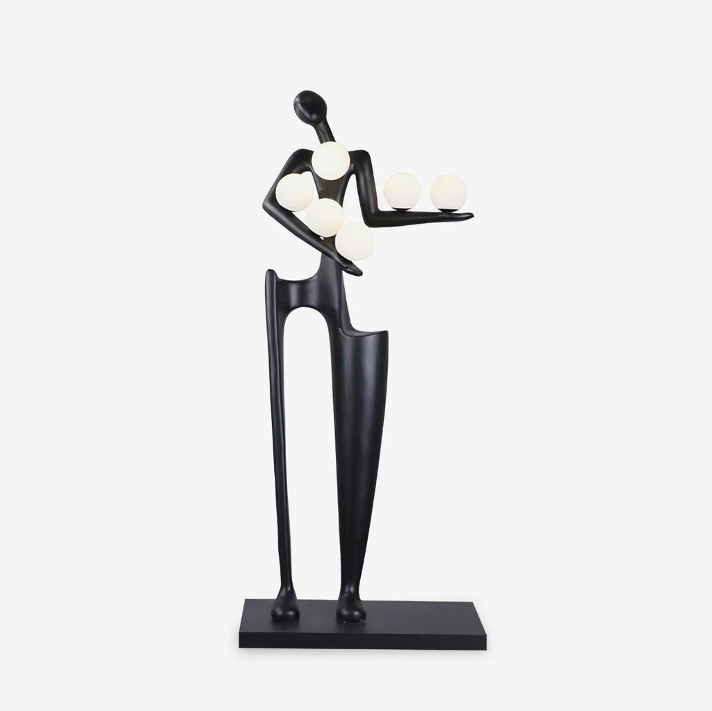 Greeter Sculpture Figure Floor Lamp