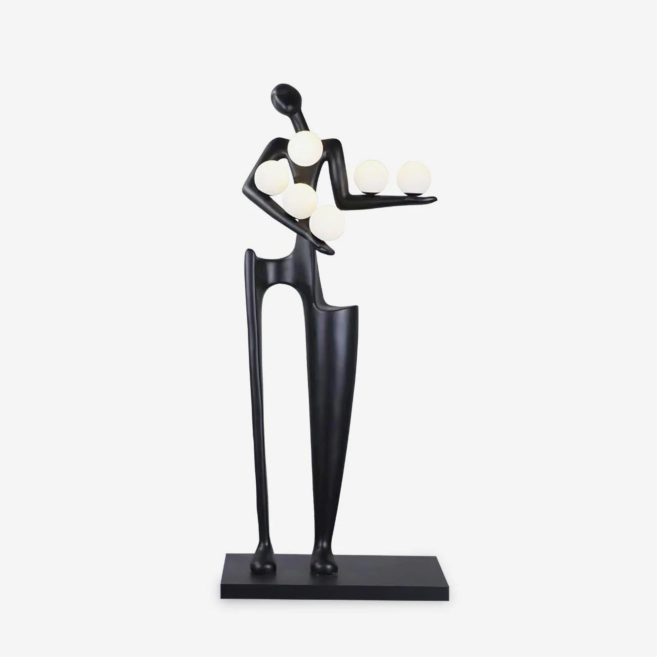 Greeter Sculpture Figure Floor Lamp