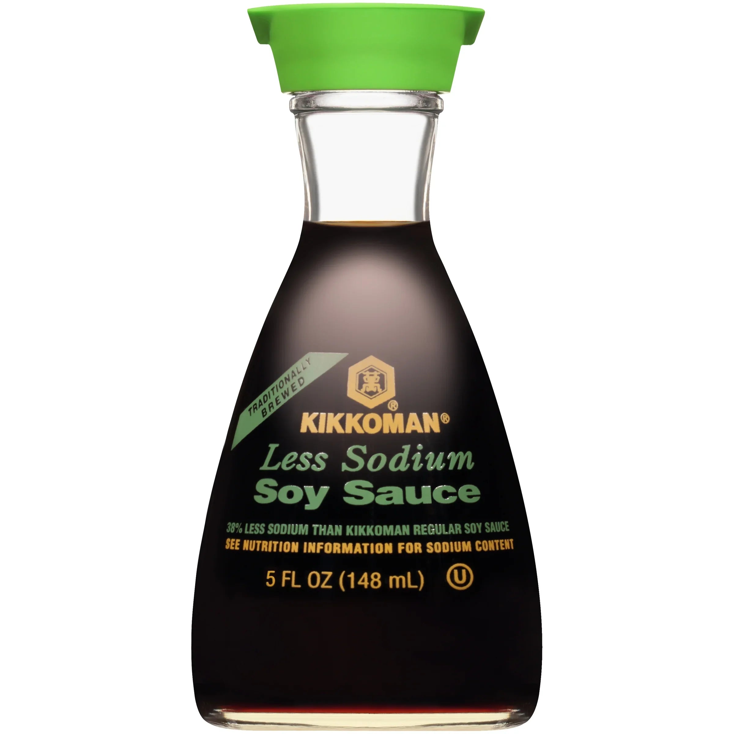 KIKKOMAN: Less Sodium Soy Sauce Dispenser, 5 oz