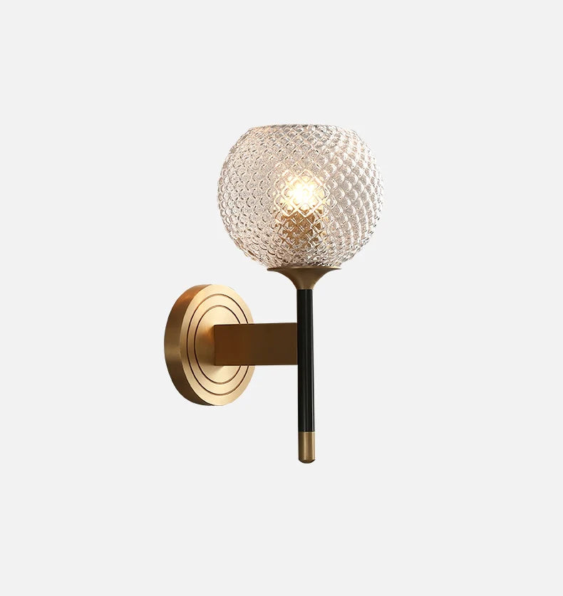Lattice Glass Wall Sconce