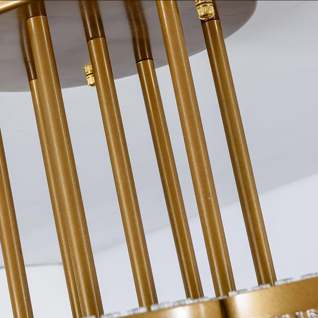 Layered Crystal Ceiling Light