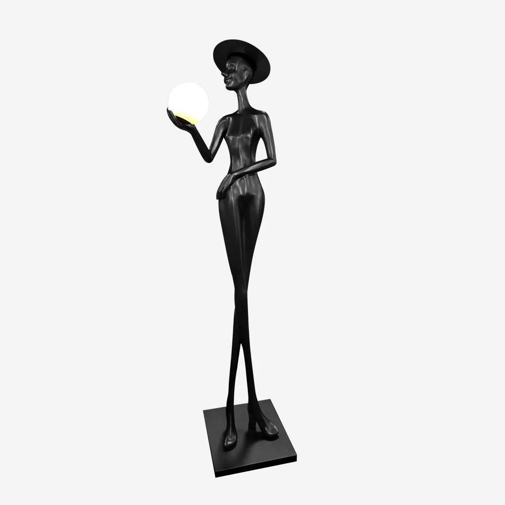 Lexa Sculpture Figure Floor Lamp