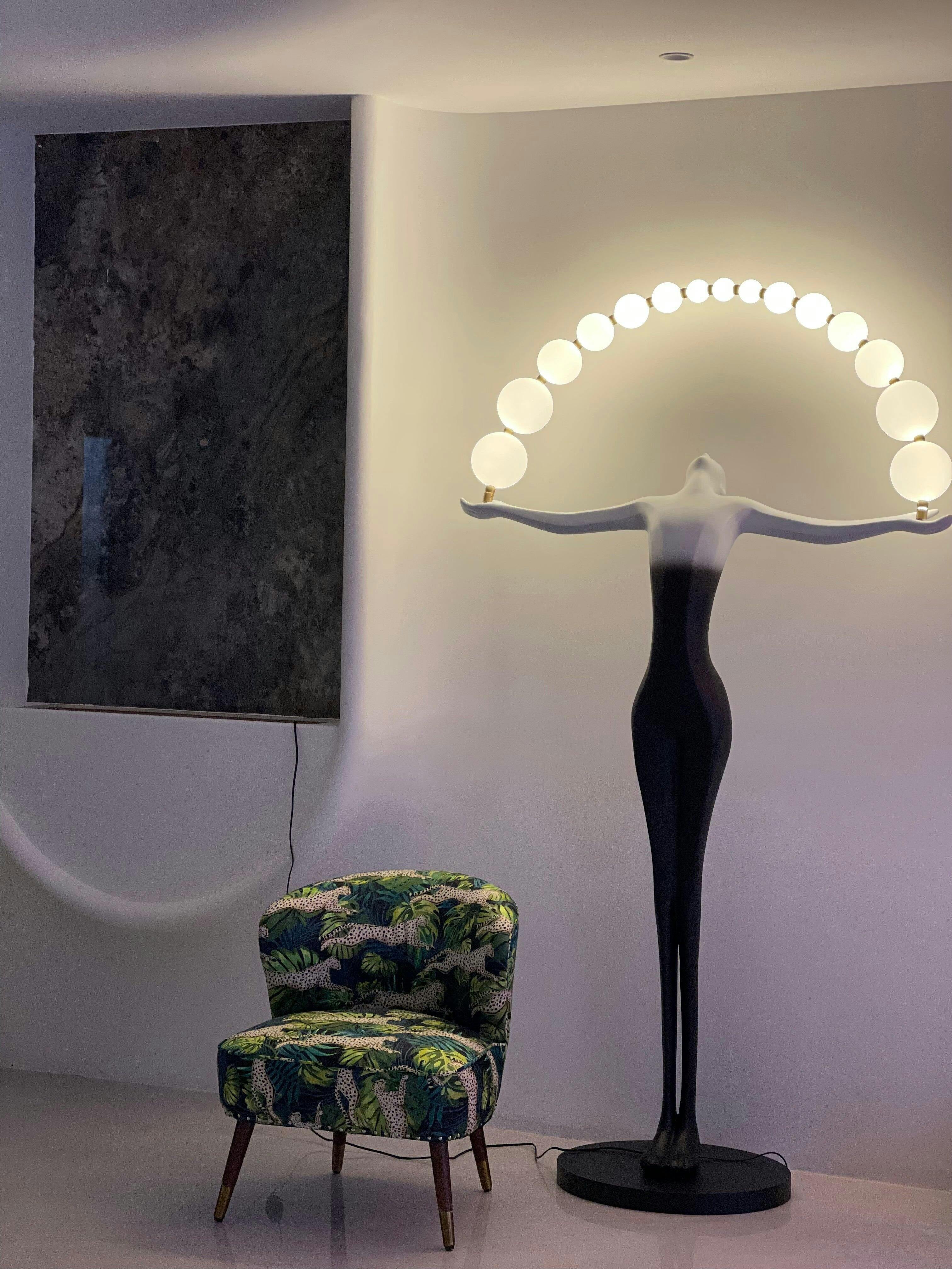 Liberty Sculpture Figure Floor Lamp