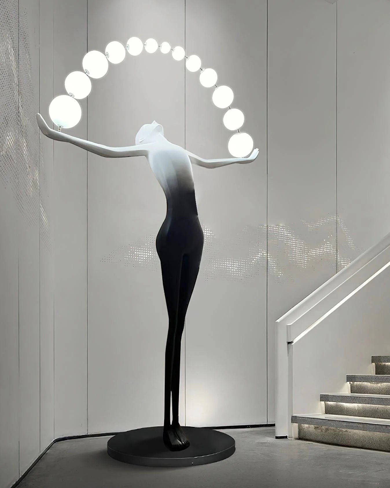 Liberty Sculpture Figure Floor Lamp