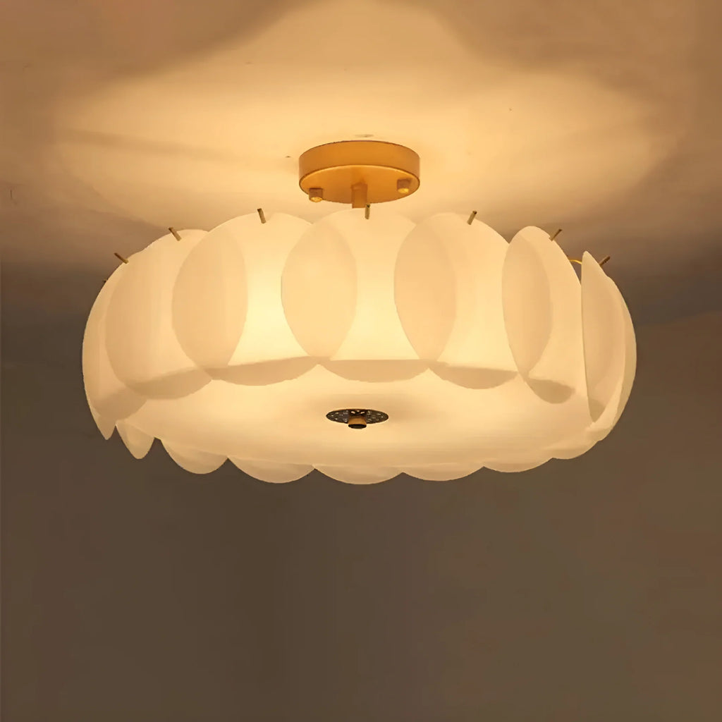 Light Luxury Round Glass Ceiling Lamp