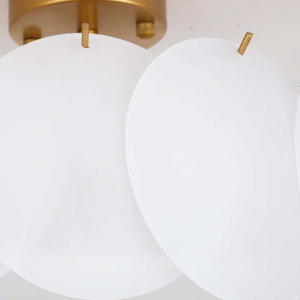 Light Luxury Round Glass Ceiling Lamp