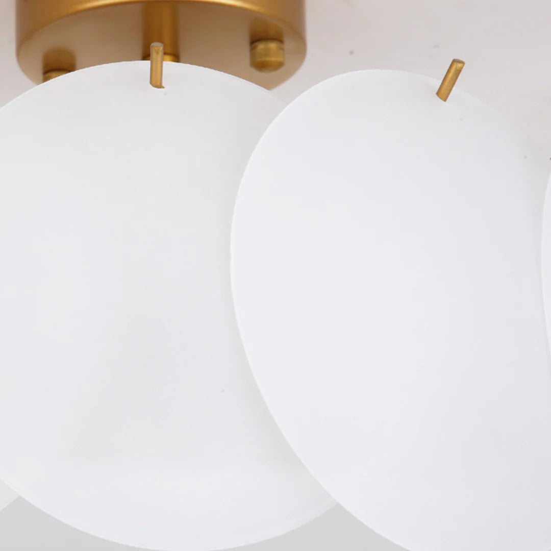 Light Luxury Round Glass Ceiling Lamp