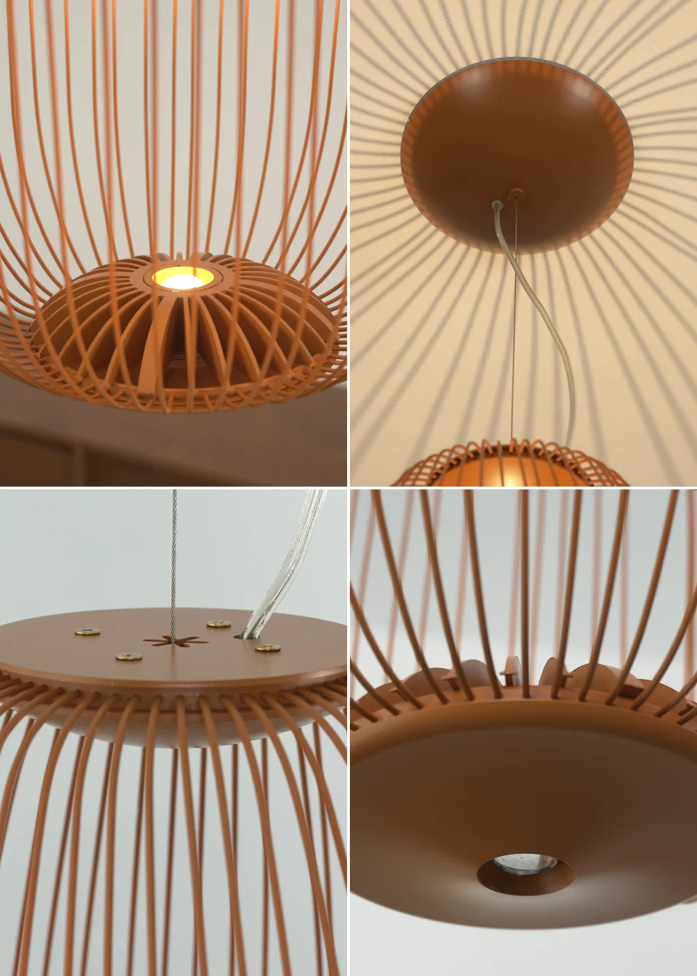 Lightweight Spokes Shaped Pendant Lamp