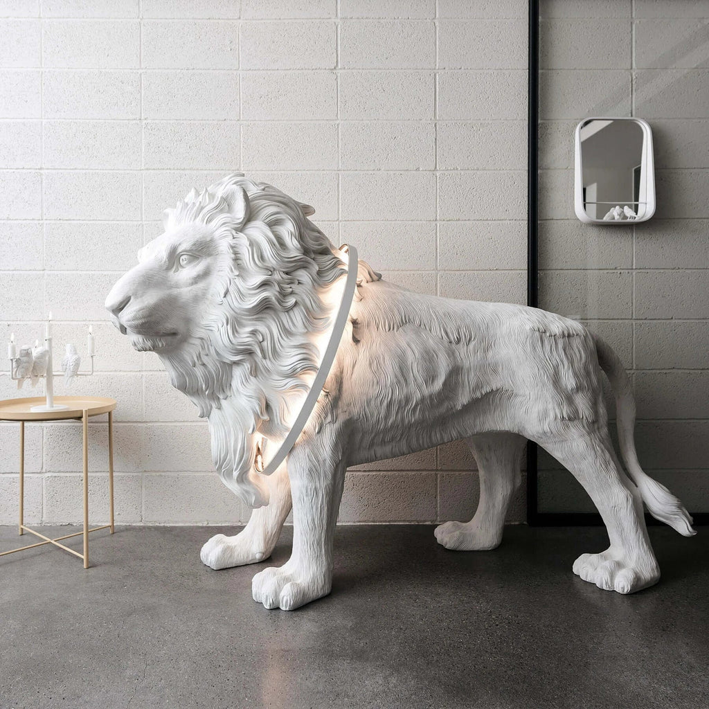 Lion Statue Floor Lamp