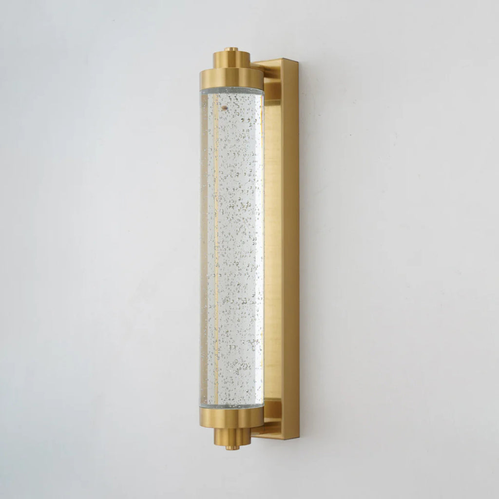 Long Tube Bubble Crystal Wall Lamp