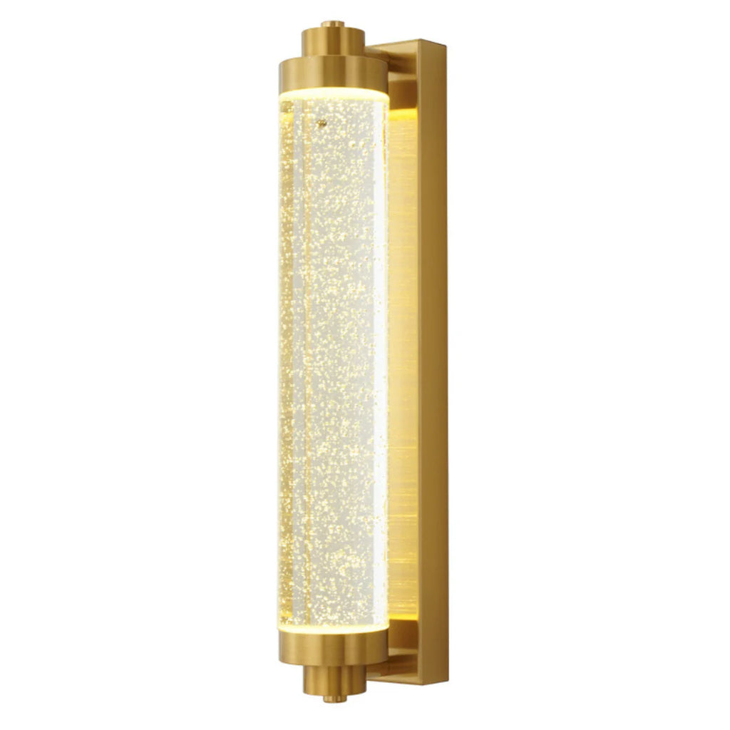 Long Tube Bubble Crystal Wall Lamp