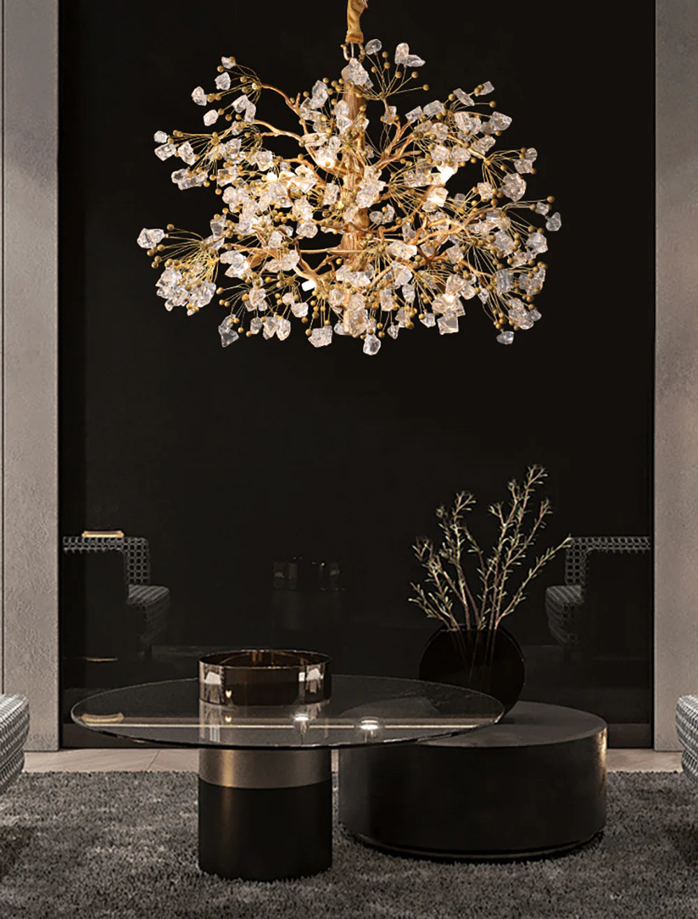 Lorna Berry Branch Shape Glass Chandelier