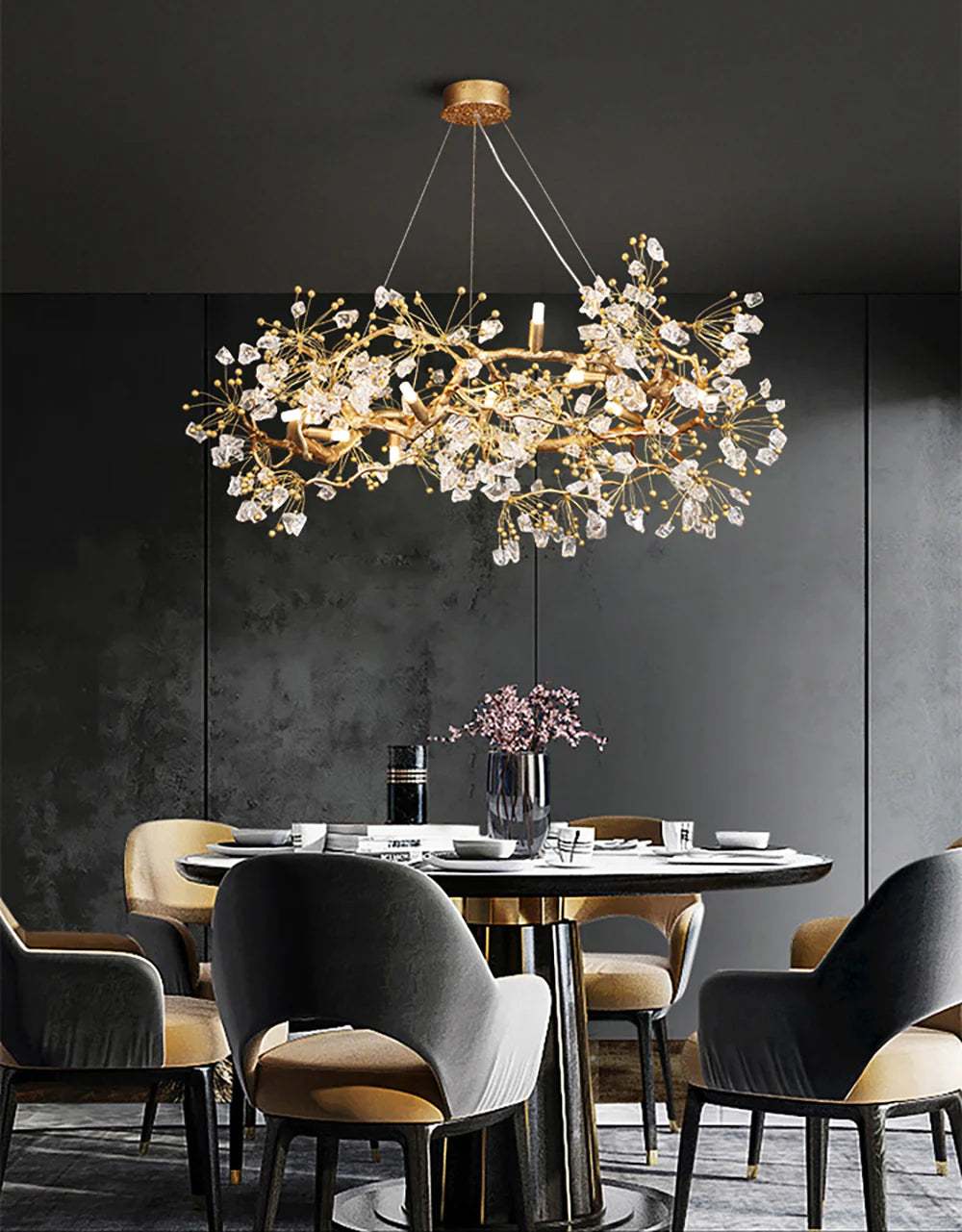 Lorna Berry Branch Shape Glass Chandelier