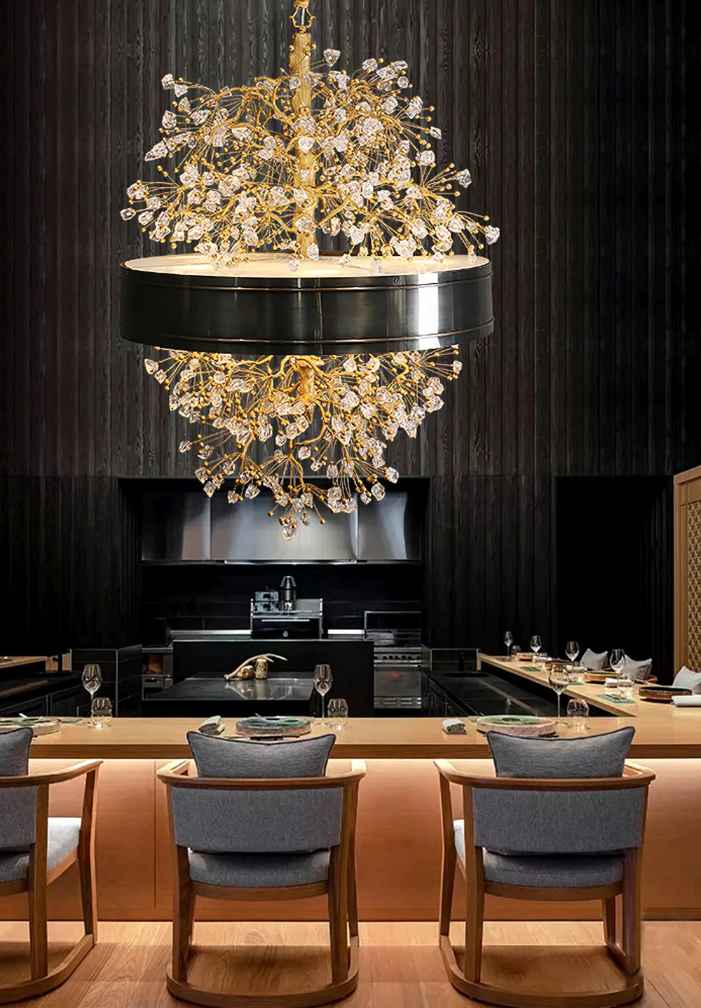 Lorna Berry Branch Shape Glass Chandelier