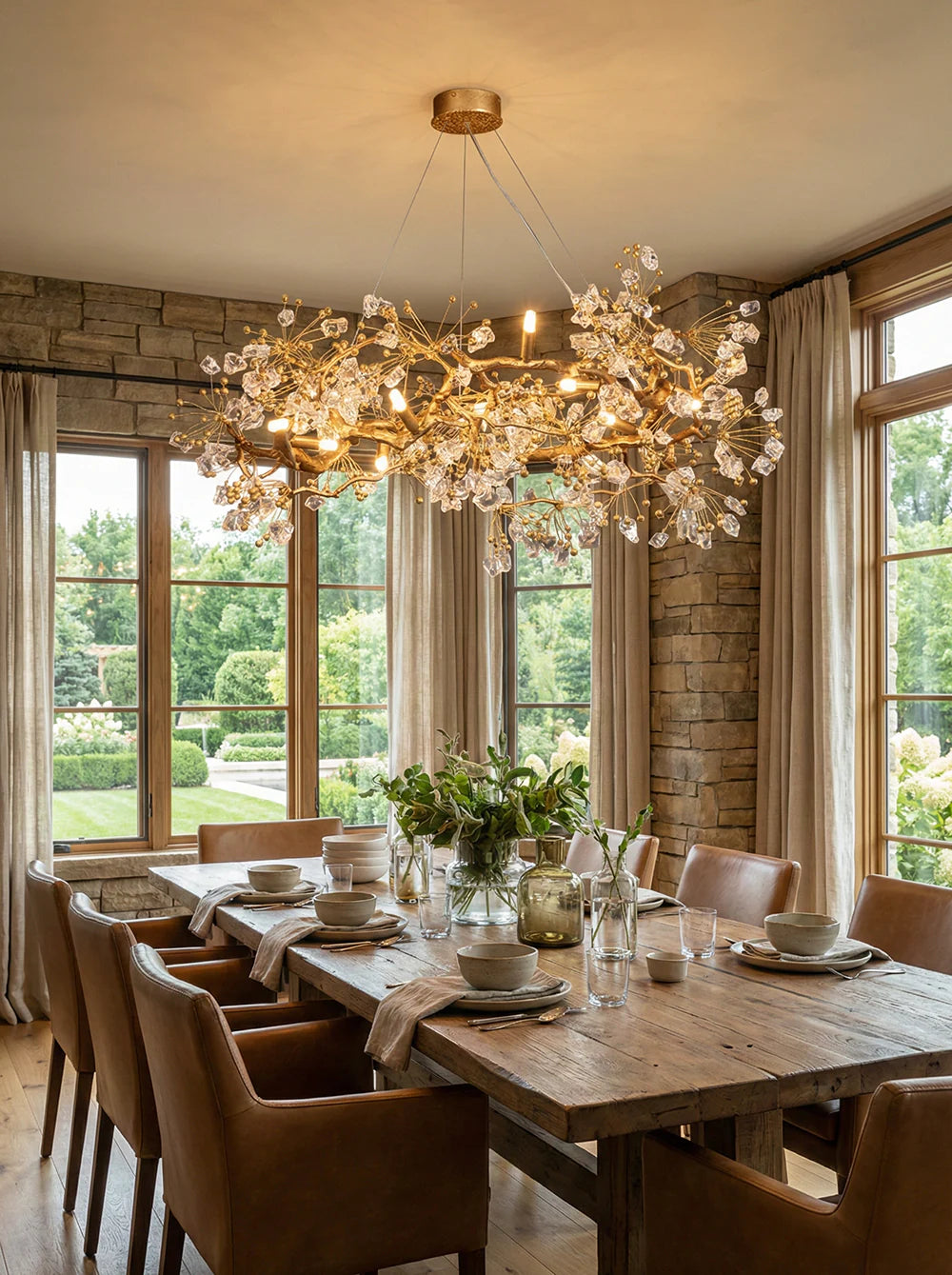 Lorna Berry Branch Shape Glass Chandelier