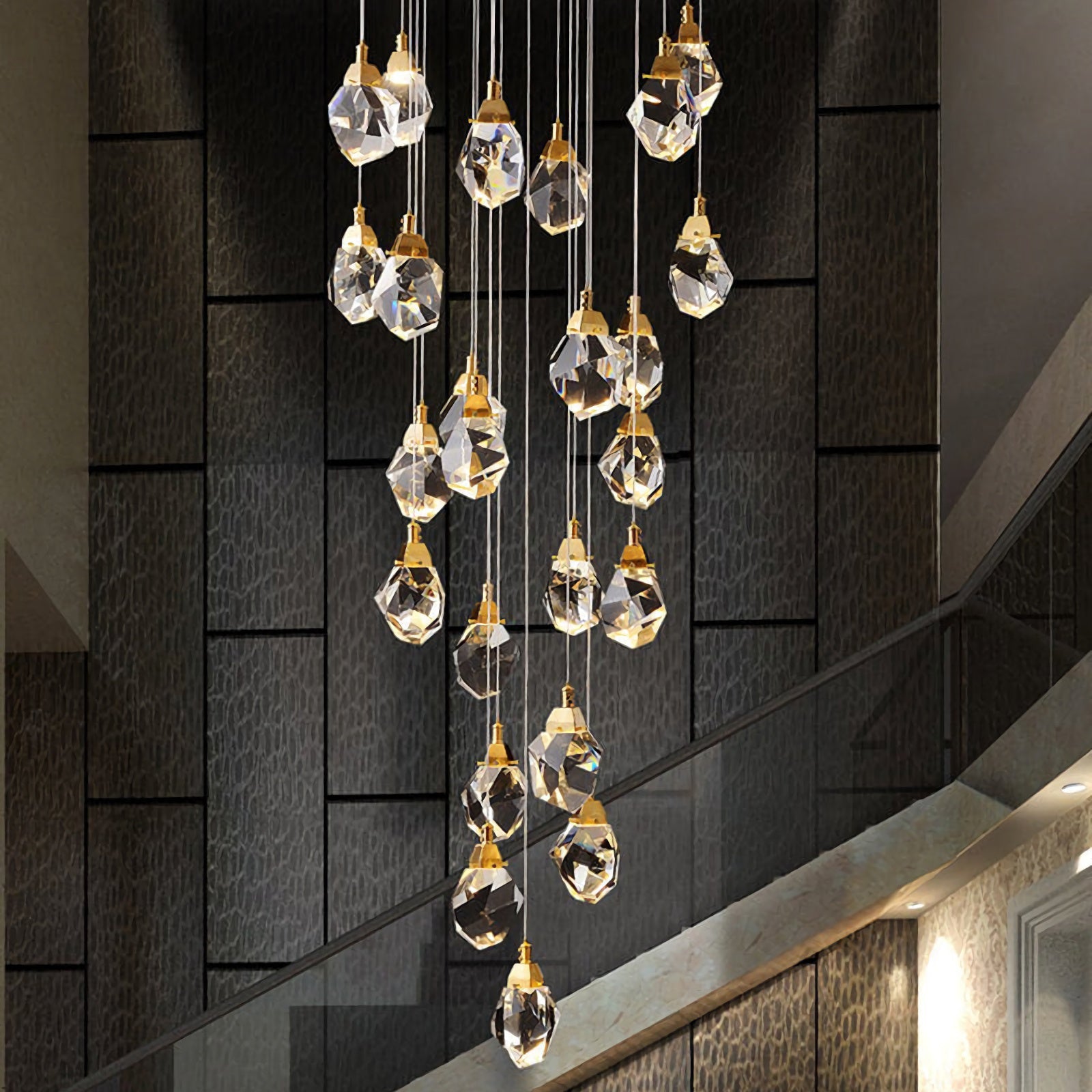 Luxe Prism Crystal Pendant Light