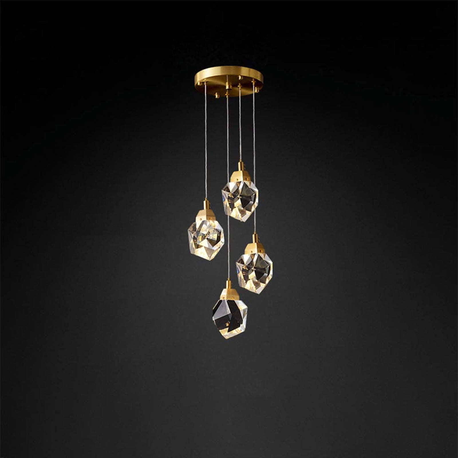 Luxe Prism Crystal Pendant Light