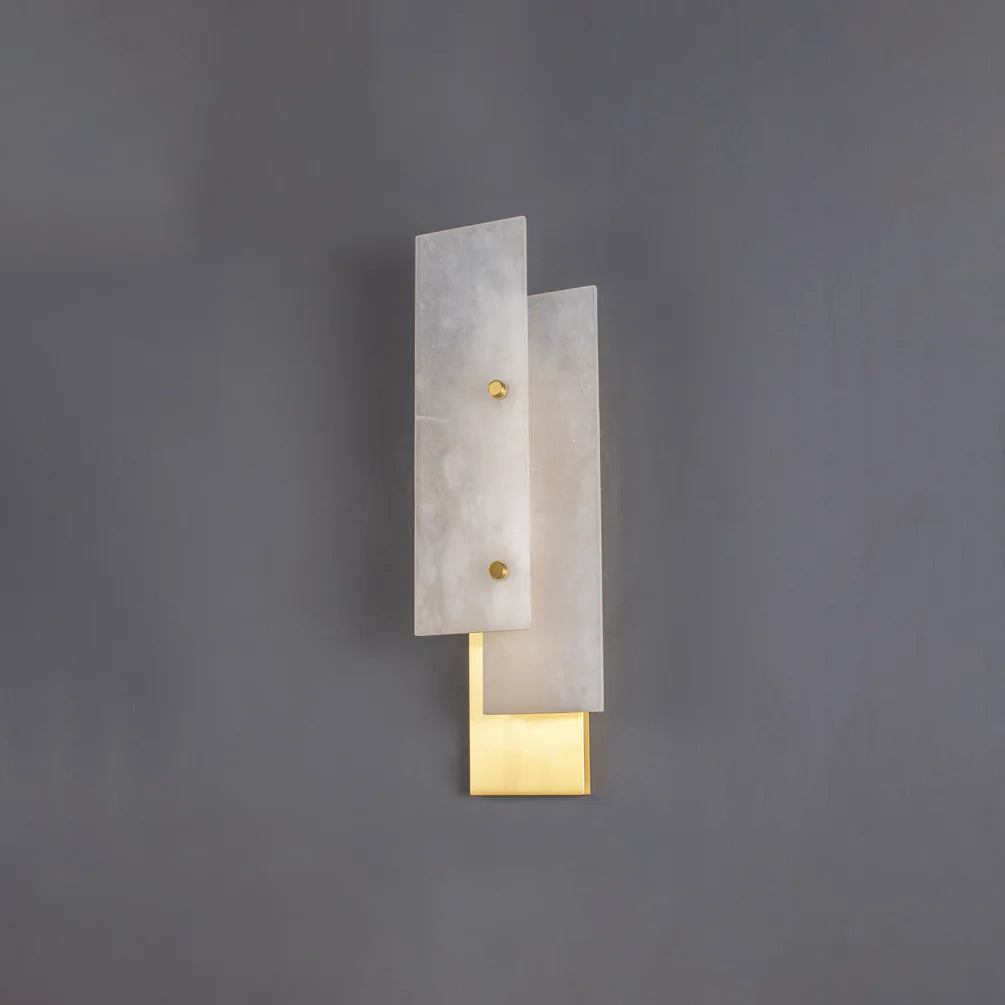 Rectangular Alabaster Wall Lamp