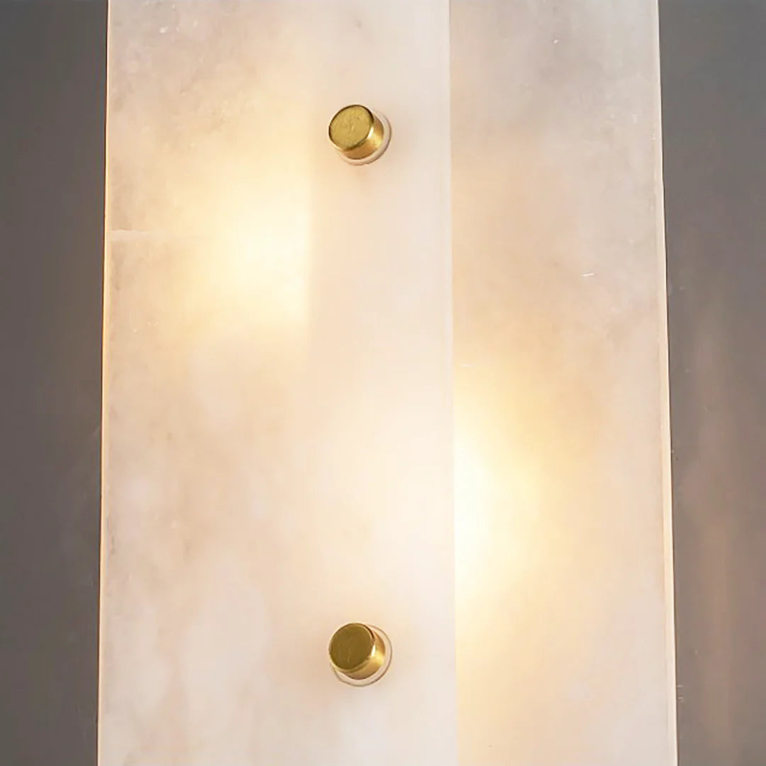 Rectangular Alabaster Wall Lamp