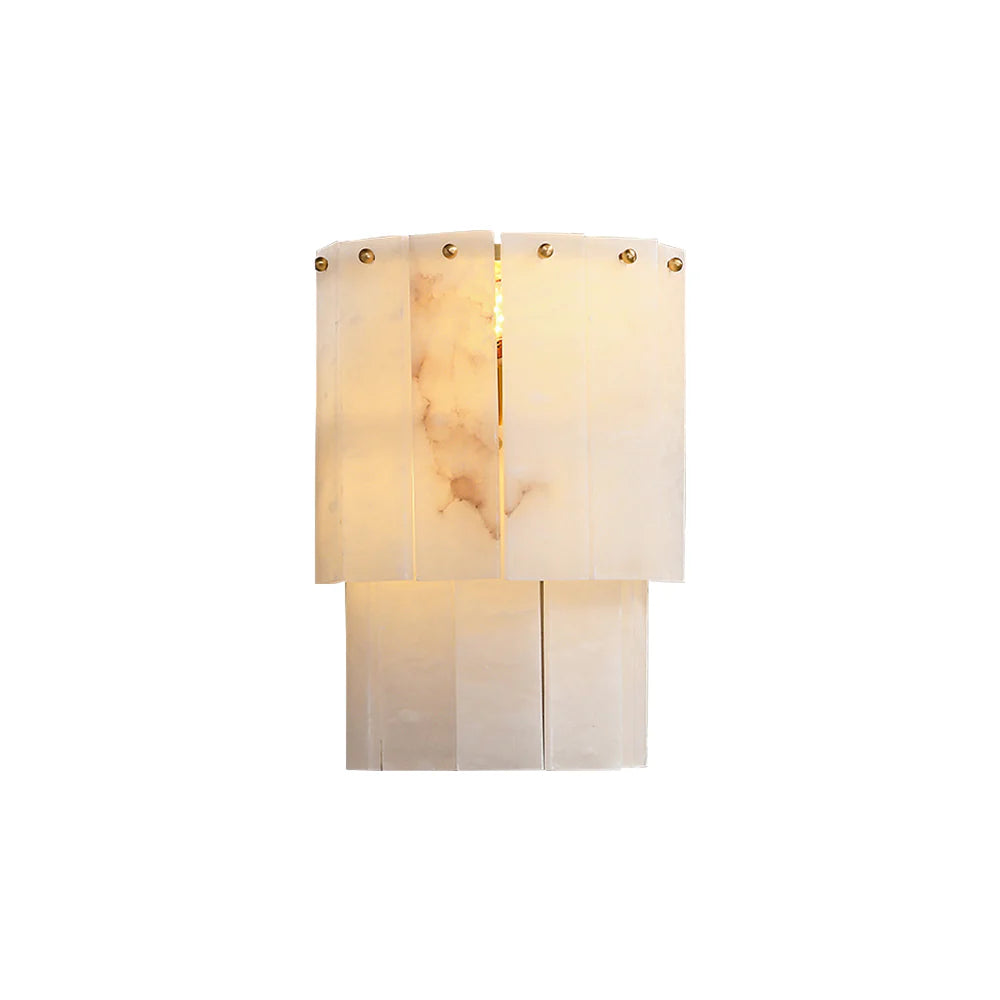 Alabaster 2 Layer Wall Lamp