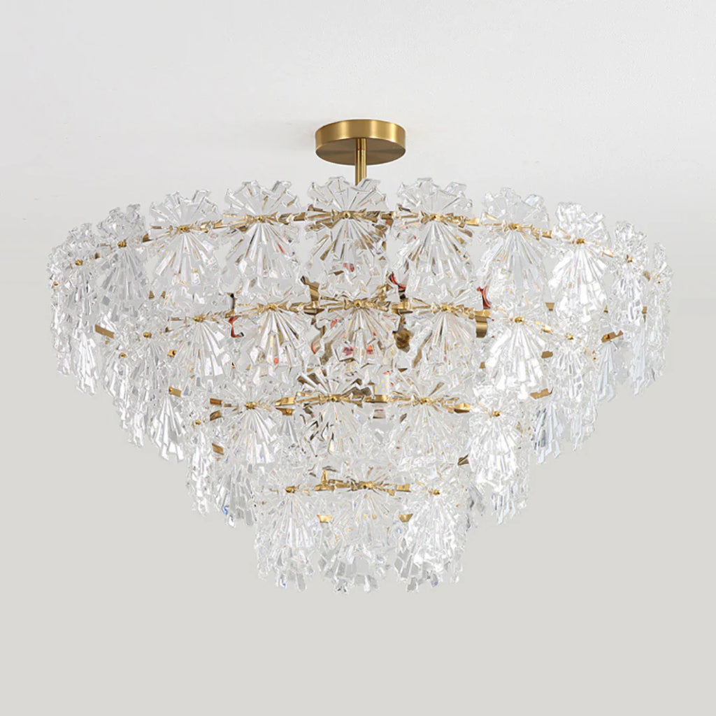 Gold Marilyn Elegant Glass Chandelier