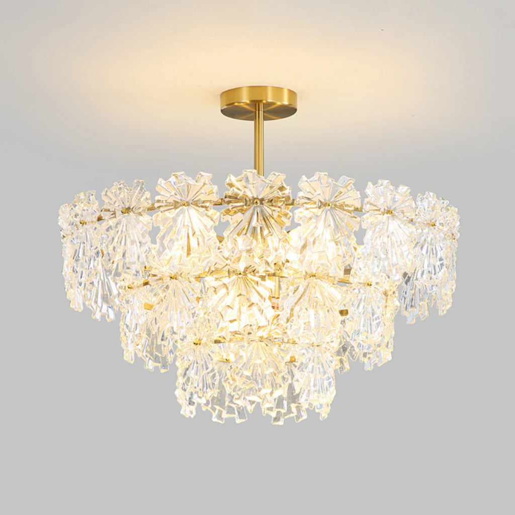 Gold Marilyn Elegant Glass Chandelier