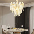 Marilyn Glass Feathers Chandelier