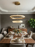 Minimalistic Crystal LED Chandelier