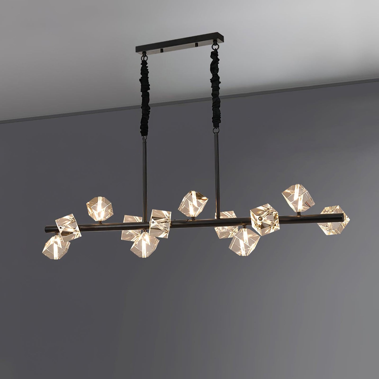 Modern Geometric Crystal Chandelier