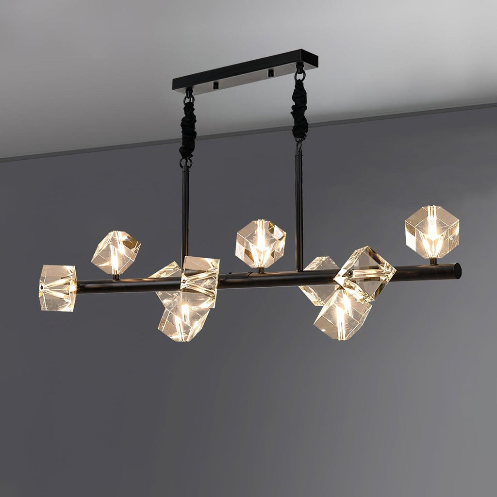 Modern Geometric Crystal Chandelier