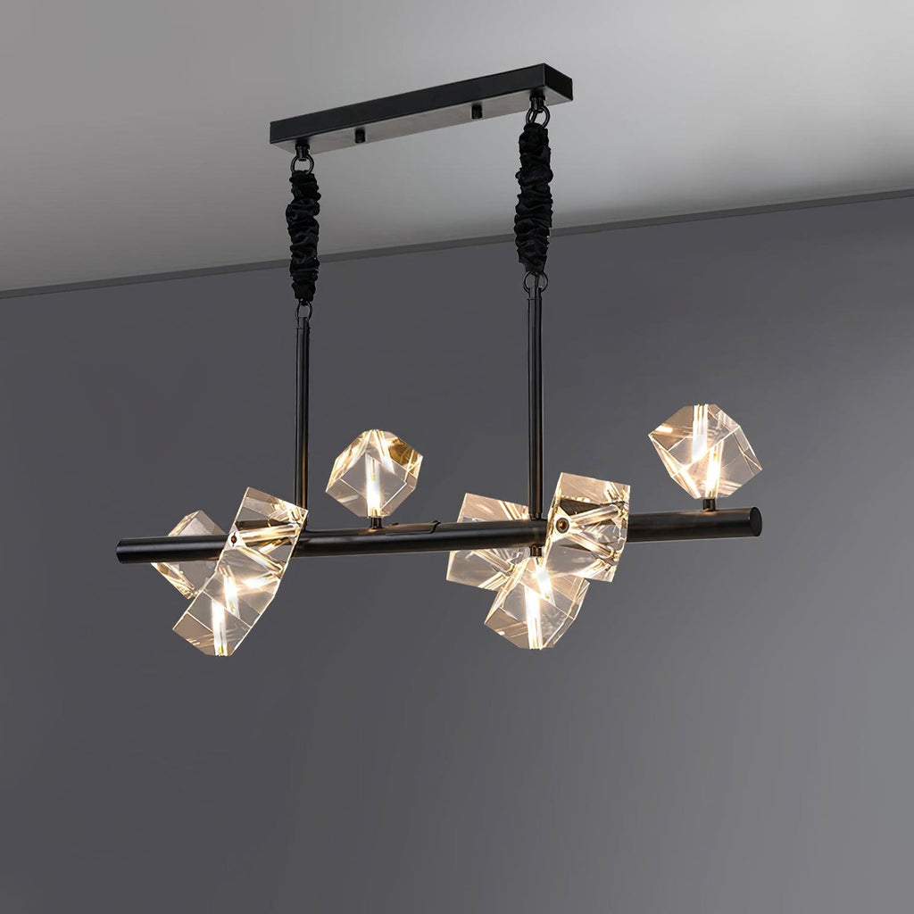 Modern Geometric Crystal Chandelier