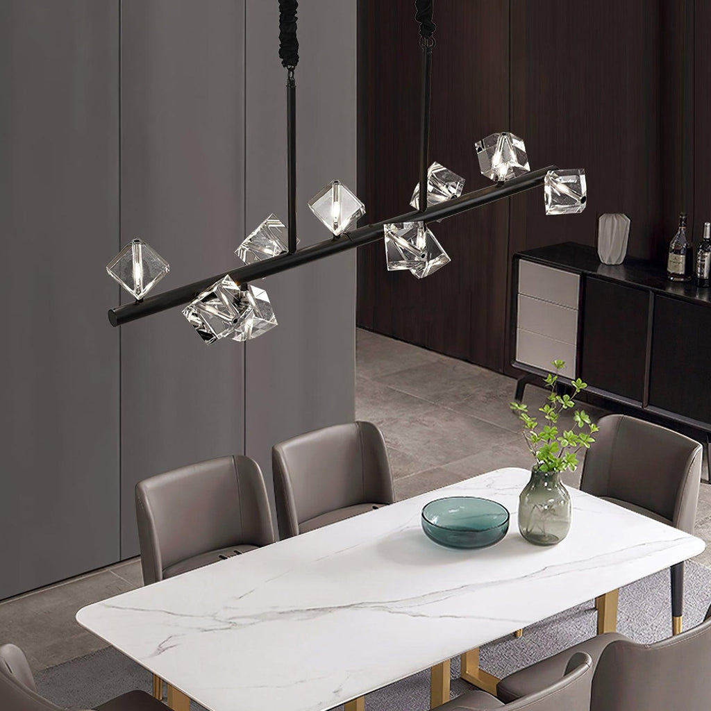 Modern Geometric Crystal Chandelier