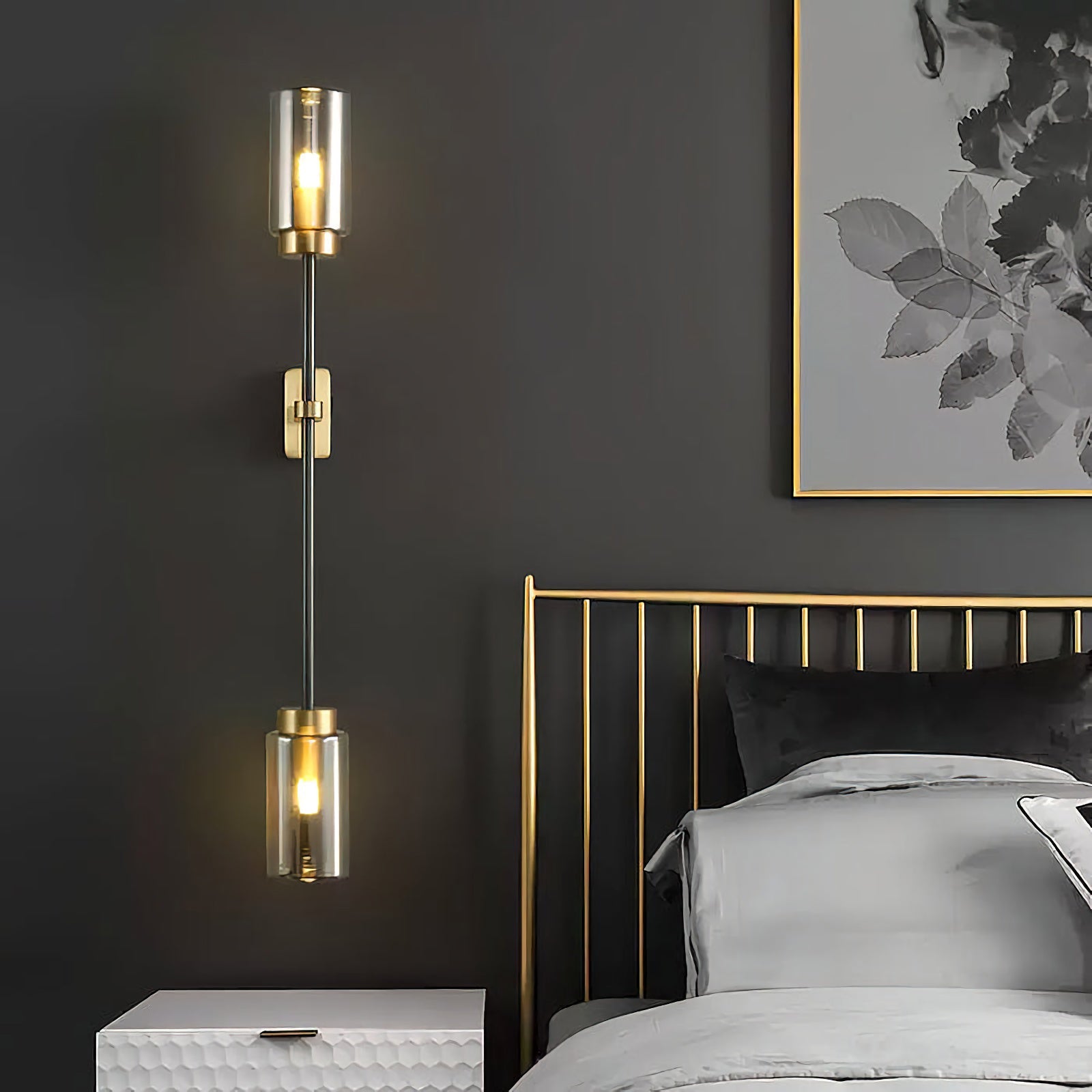 Modern Linear Glass Wall Lamp