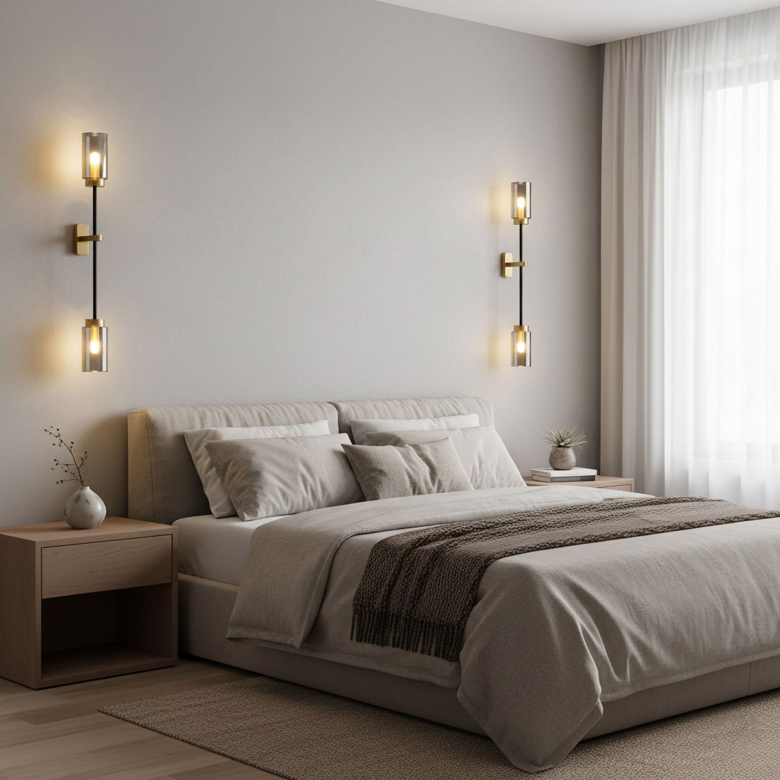 Modern Linear Glass Wall Lamp