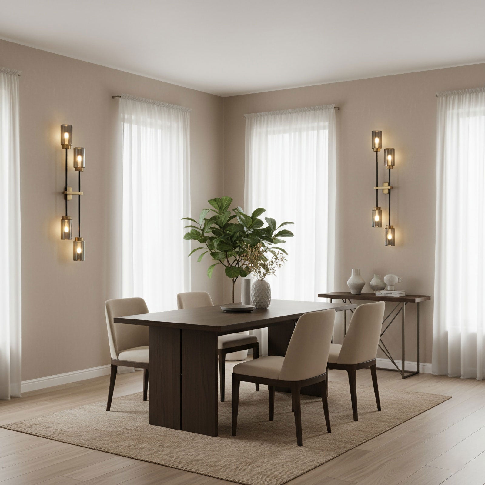 Modern Linear Glass Wall Lamp