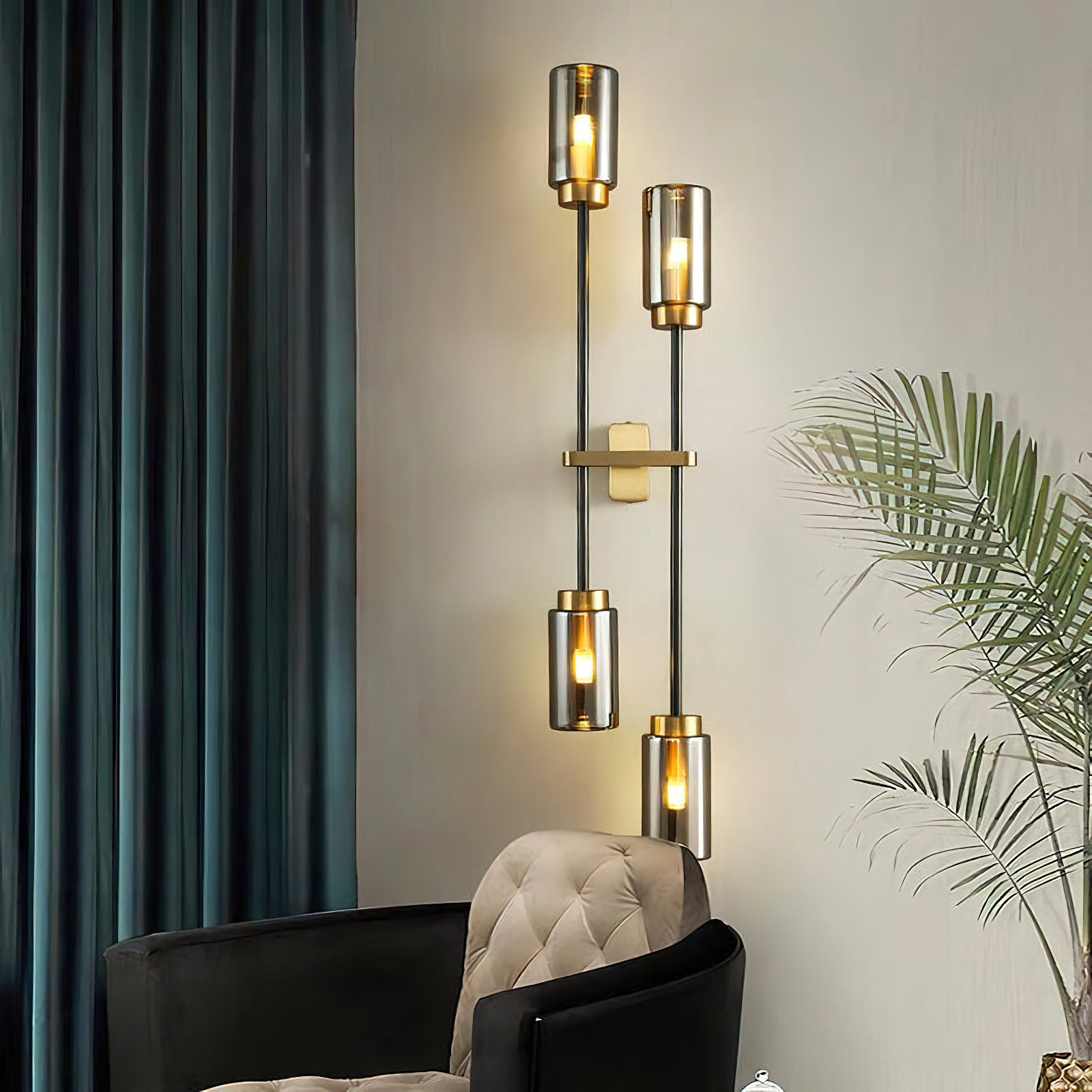 Modern Linear Glass Wall Lamp