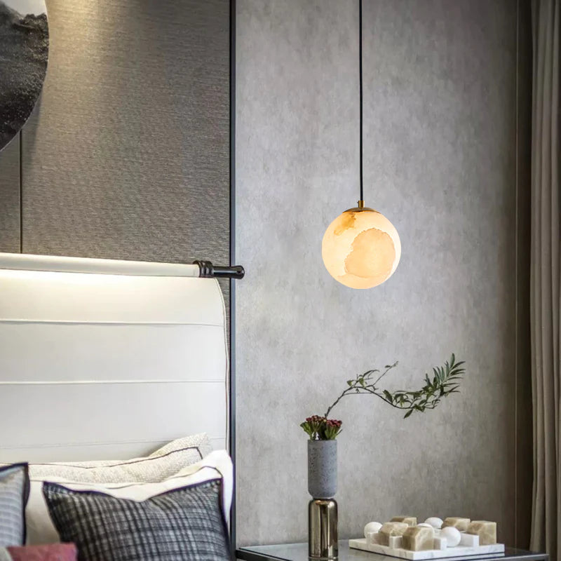 Moon Alabaster Pendant Lamp