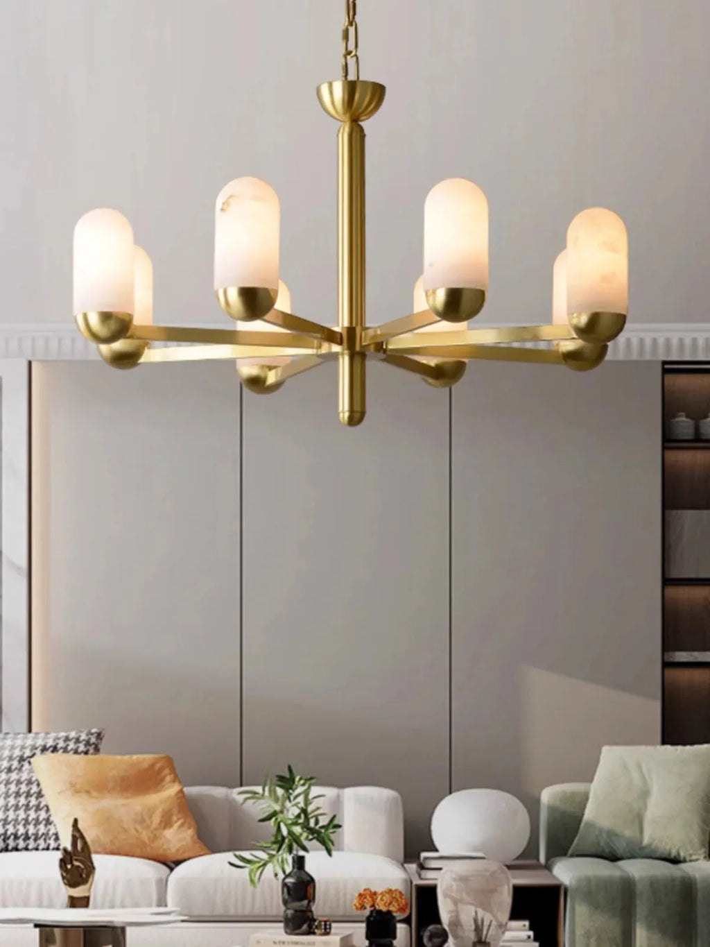Moonshade Marble Chandelier