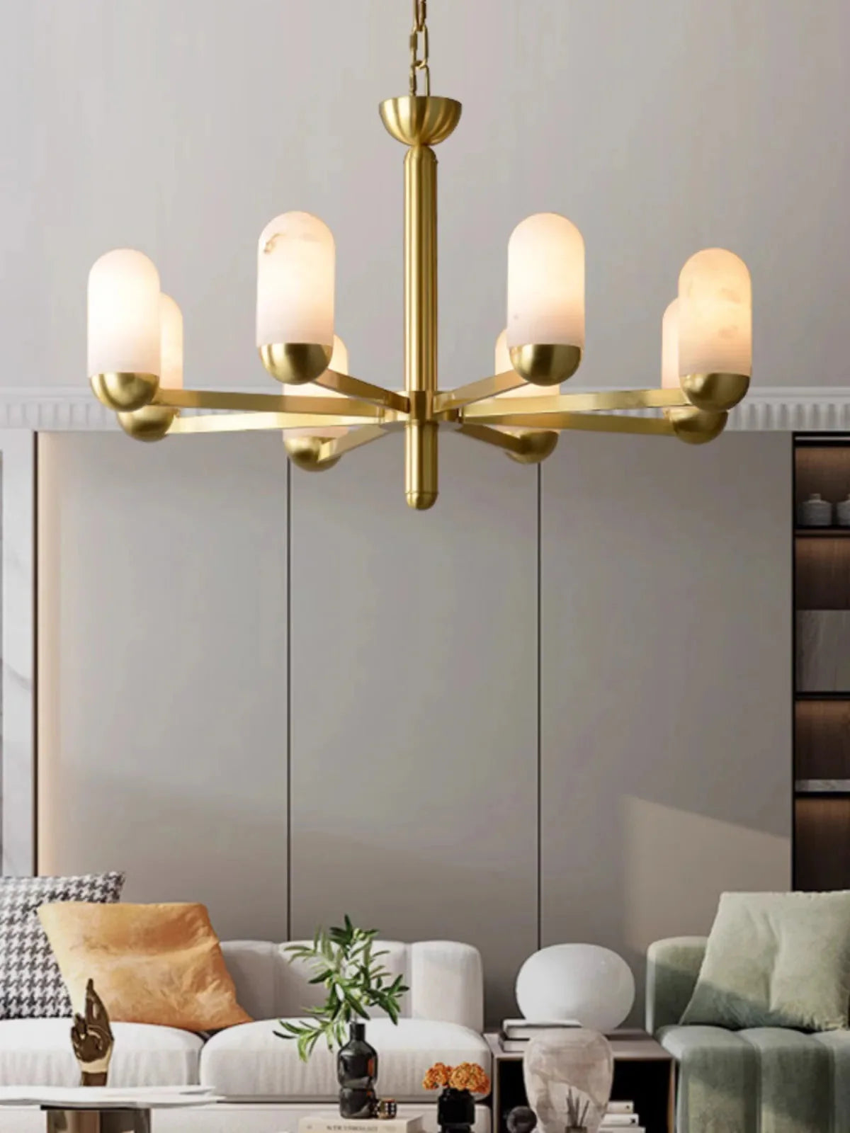 Moonshade Marble Chandelier