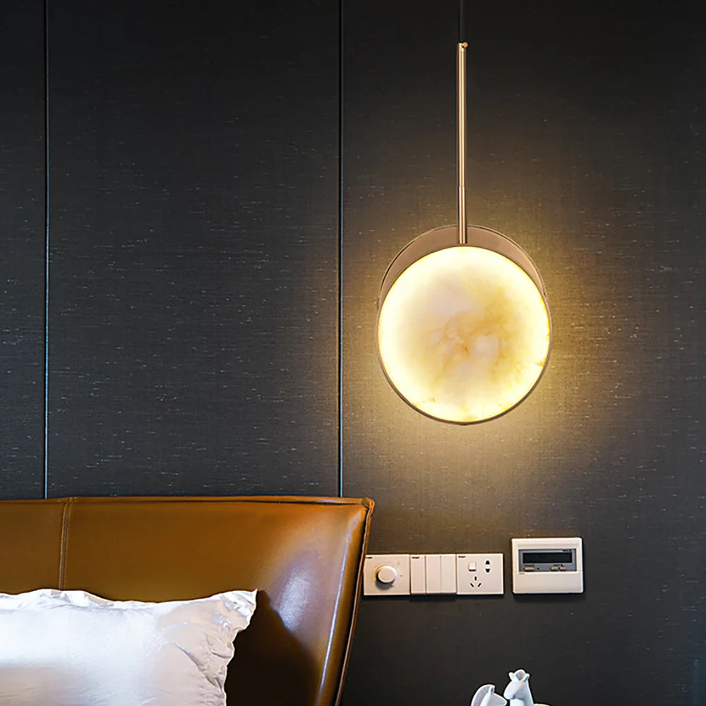 Moonshade Alabaster Pendant Light