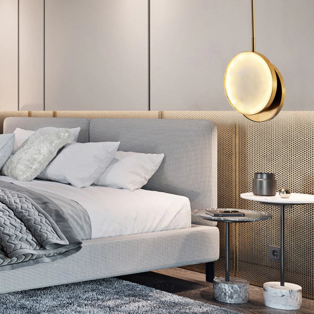 Moonshade Alabaster Pendant Light