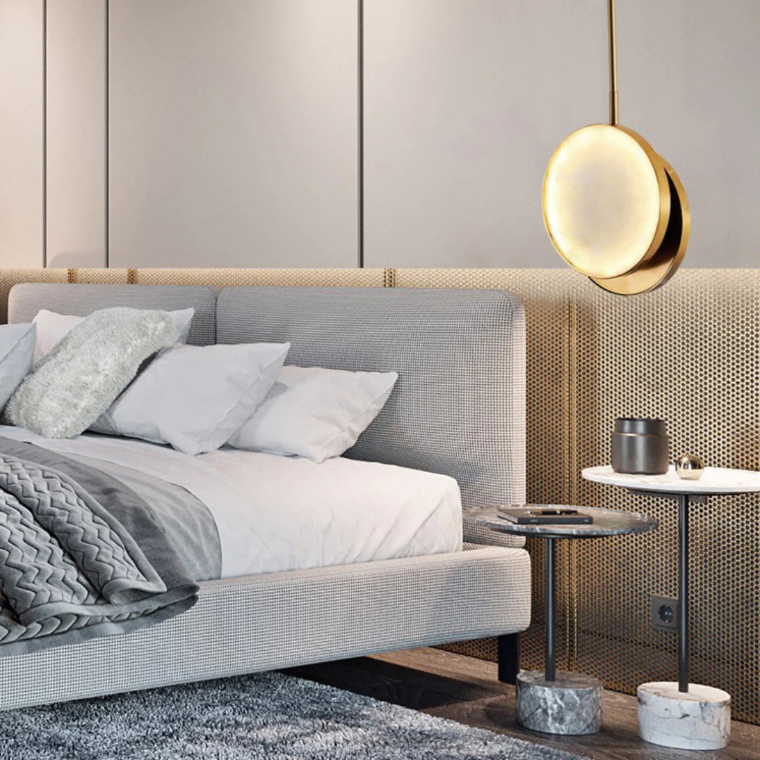 Moonshade Alabaster Pendant Light