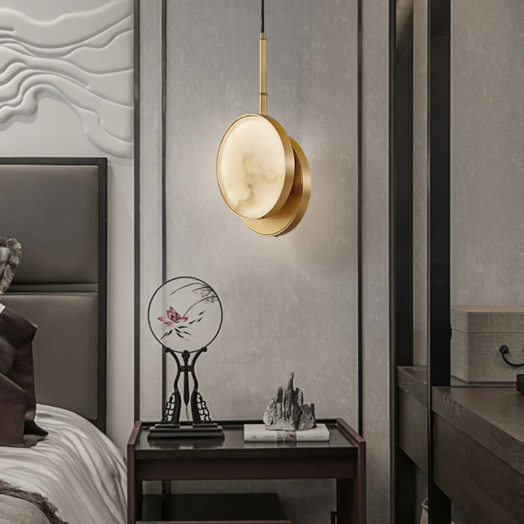 Moonshade Alabaster Pendant Light