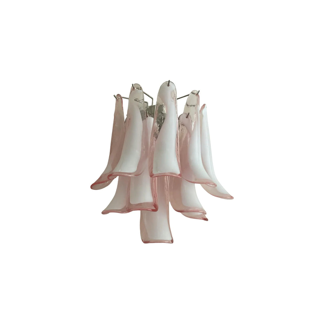 Vintage Murano Pink Wall Lights