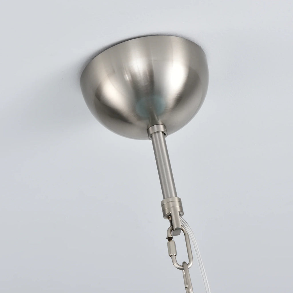 Murano Blue Glass Tubes Chandelier