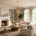 Palmette Murano Smoked Glass Chandelier