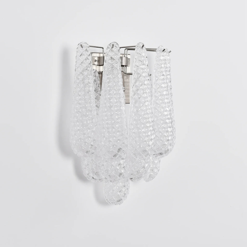 Murano Petals Transparent Wall Light
